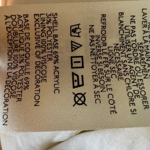 BHLDN White Ella Pearl Beaded Tweed Dress - Picture 11 of 11